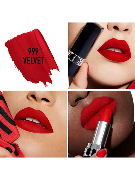 rouge dior 999 velvet lipstick|Dior 999 matte vs velvet.